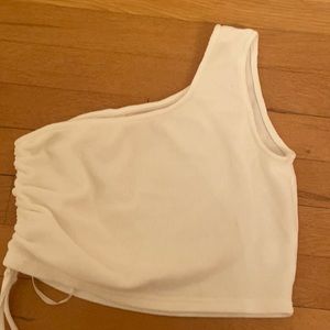 White One shoulder top